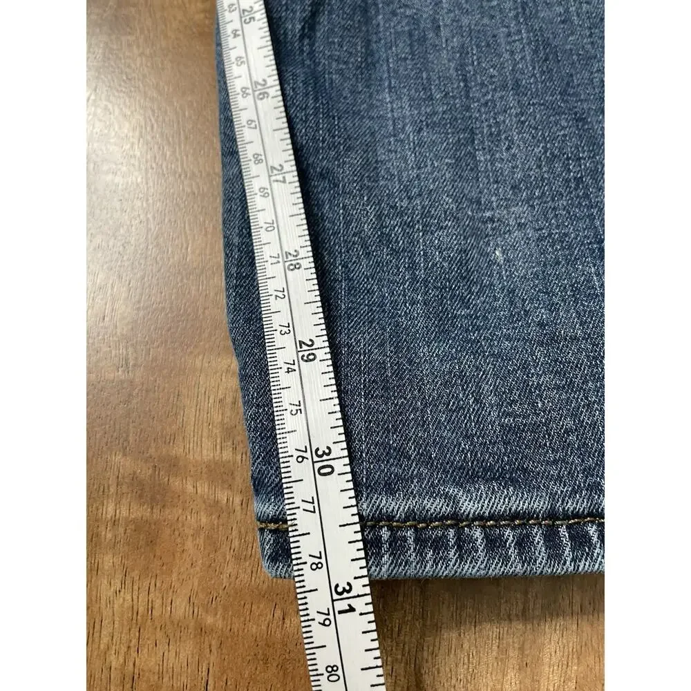 Levi Strauss Signature Straight Jeans Men's 40x32 Medium Wash Stretch Denim